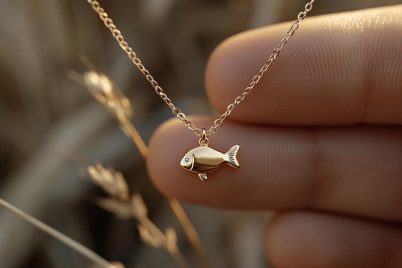 Gold Goldfish Charm