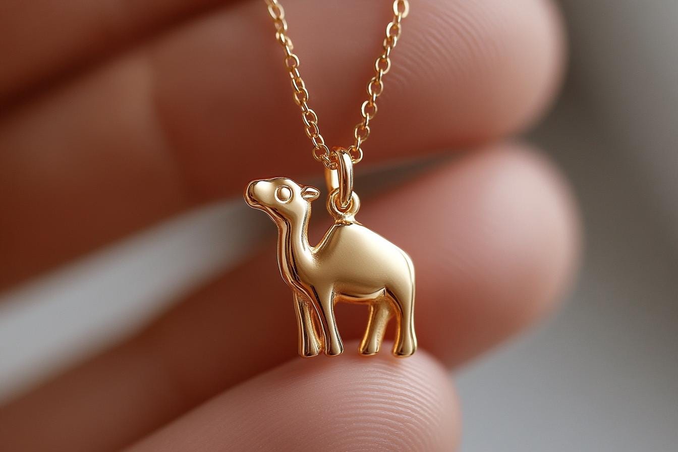 Gold Camel Charm