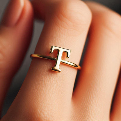 Letter T Ring