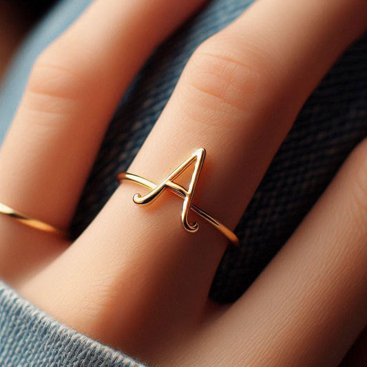 Letter A Ring
