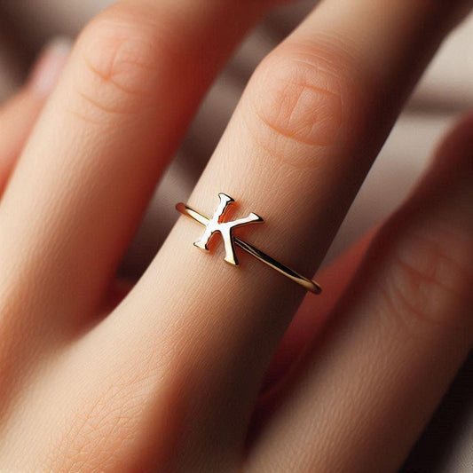 Letter K Ring
