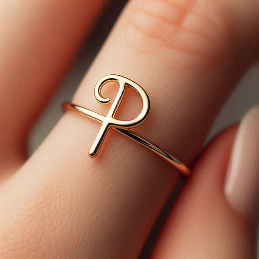 Letter P Ring