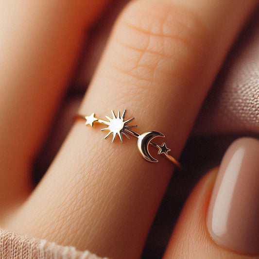 Sun Moon and Stars Ring