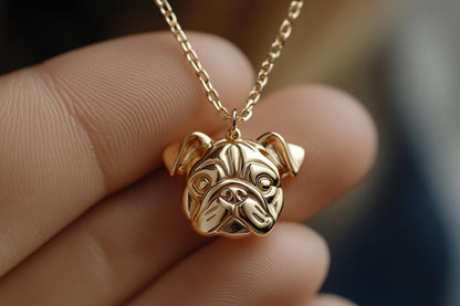 Gold Bulldog Charm