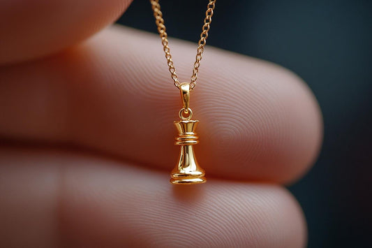 Gold Chess Charm