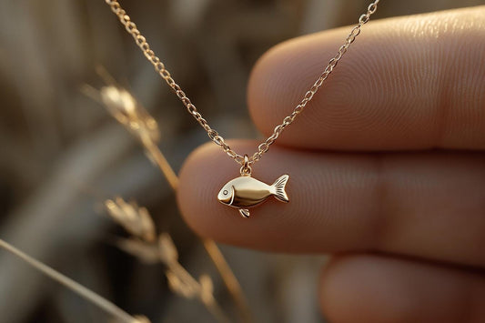 Gold Goldfish Charm