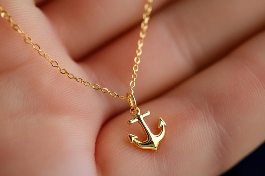 Gold Anchor Charm
