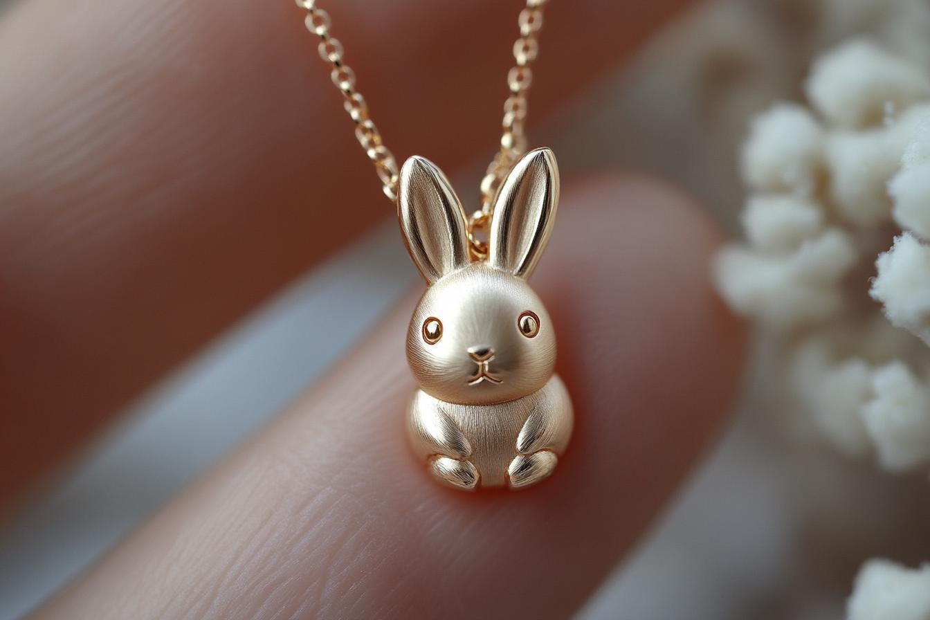 Gold Bunny Charm