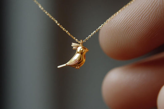 Gold Cardinal Charm